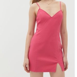 NWT Urban Outfitters Bodycon Mini Dress Pink Barbie dresses short above knee